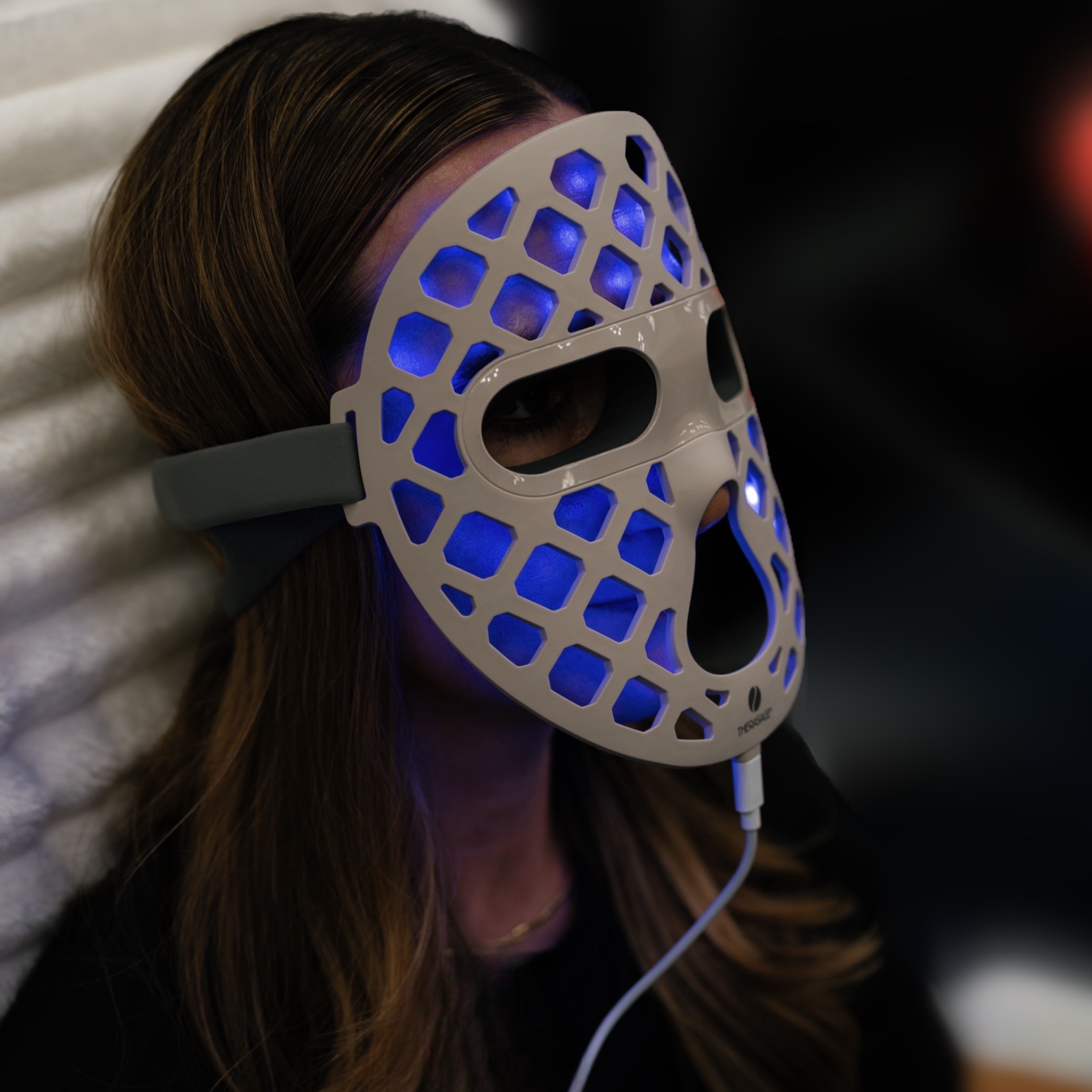 TheraGlow Mask2Go+™ LED Light Therapy Face Mask