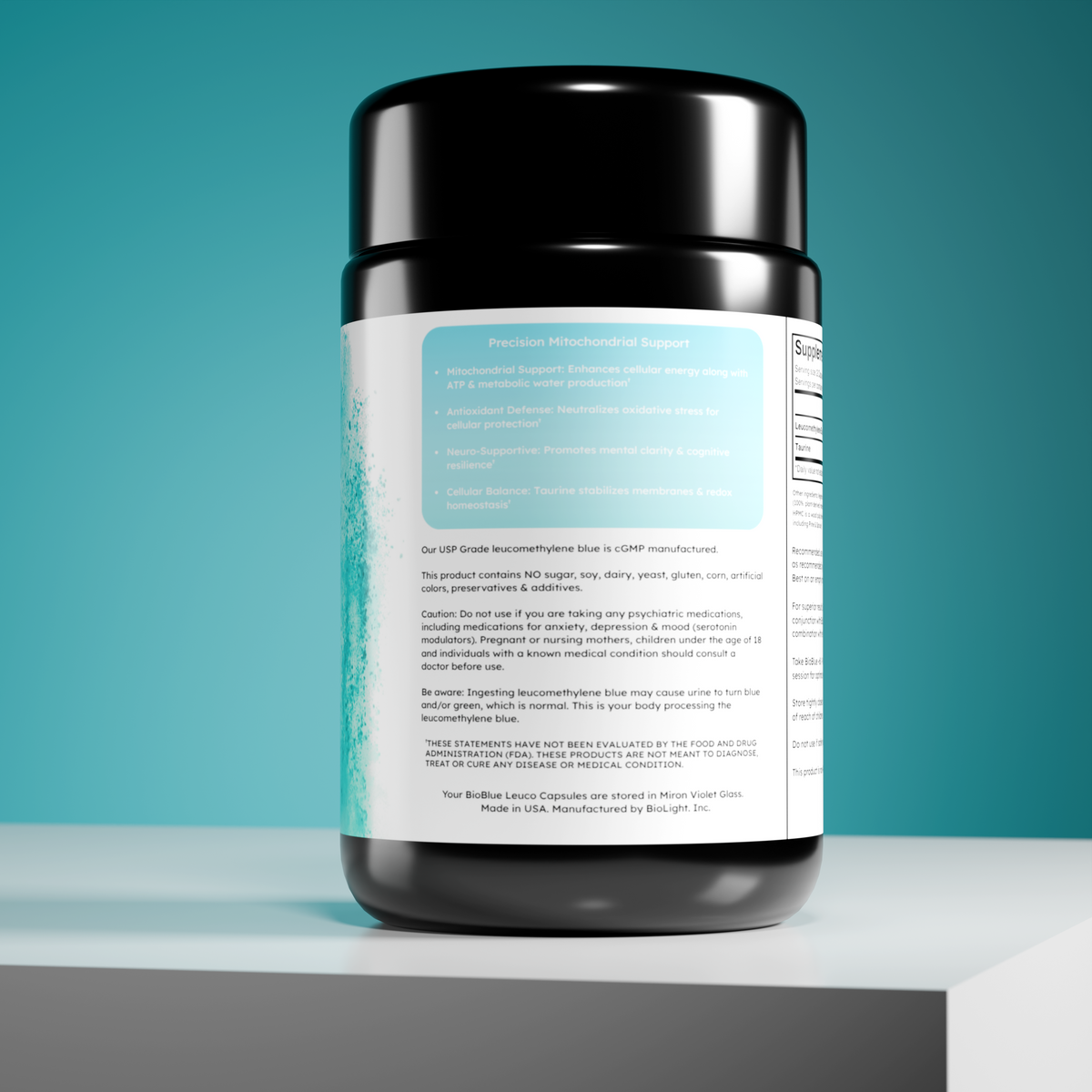 BioBlue Leuco Capsules with USP-Grade Leucomethylene Blue