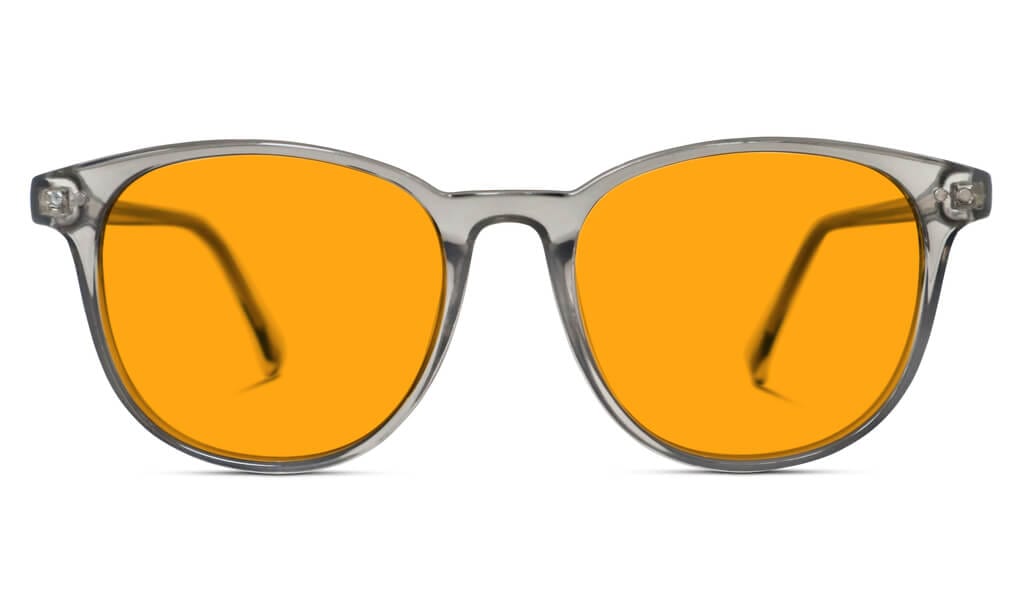 SunDown Billie Blue Blocking Glasses-Pearl Grey