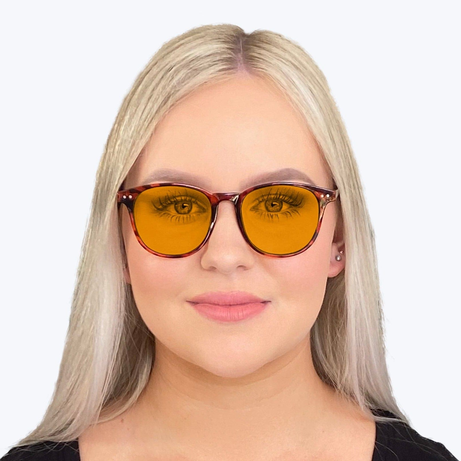 SunDown Billie Blue Blocking Glasses - Tortoise