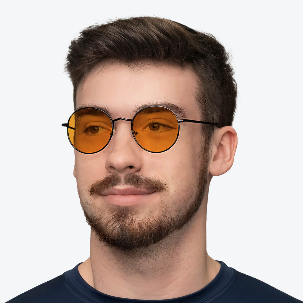 SunDown Elton Blue Blocking Glasses - Black