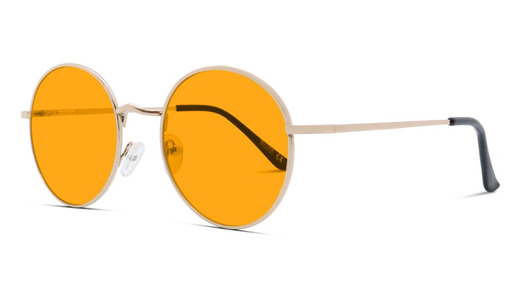 SunDown Elton Blue Blocking Glasses - Gold