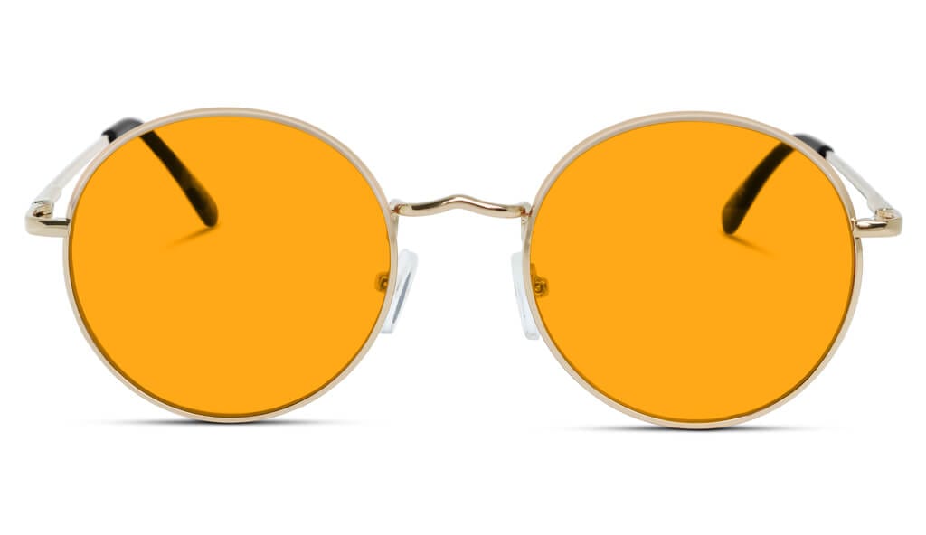 SunDown Elton Blue Blocking Glasses - Gold