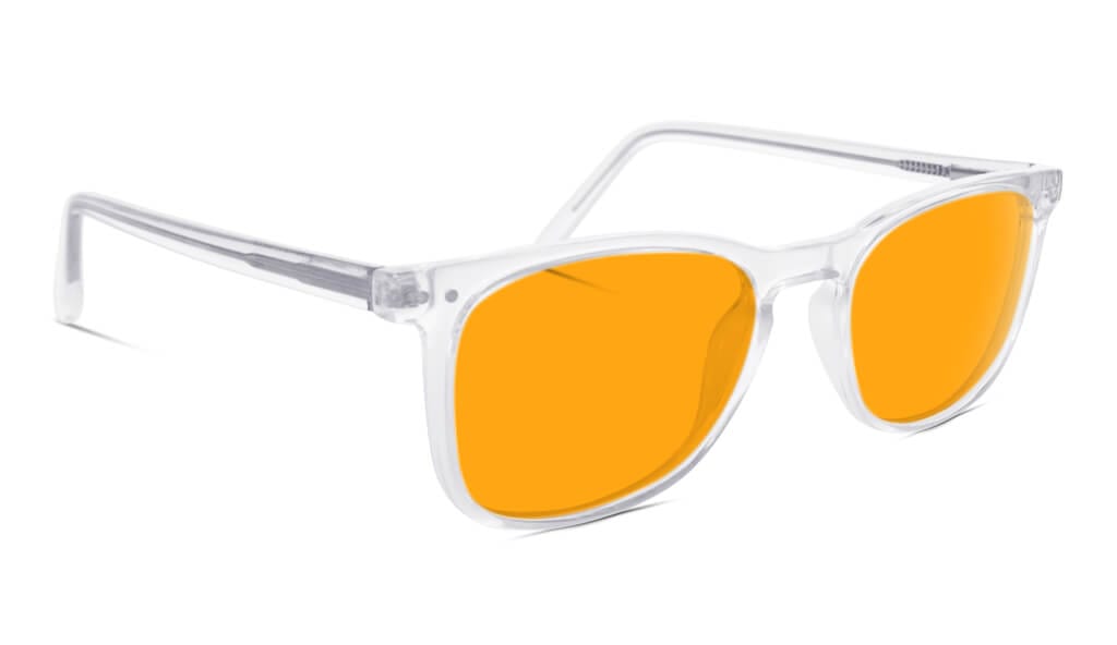 SunDown Taylor Blue Blocking Glasses - Crystal