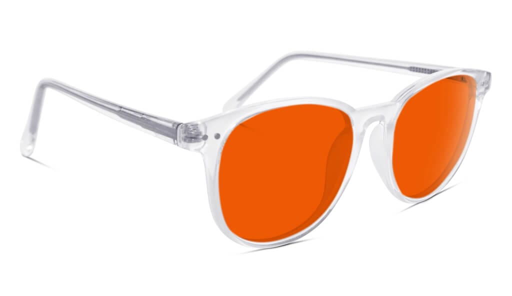 NightFall Billie Blue Blocking Glasses - Crystal