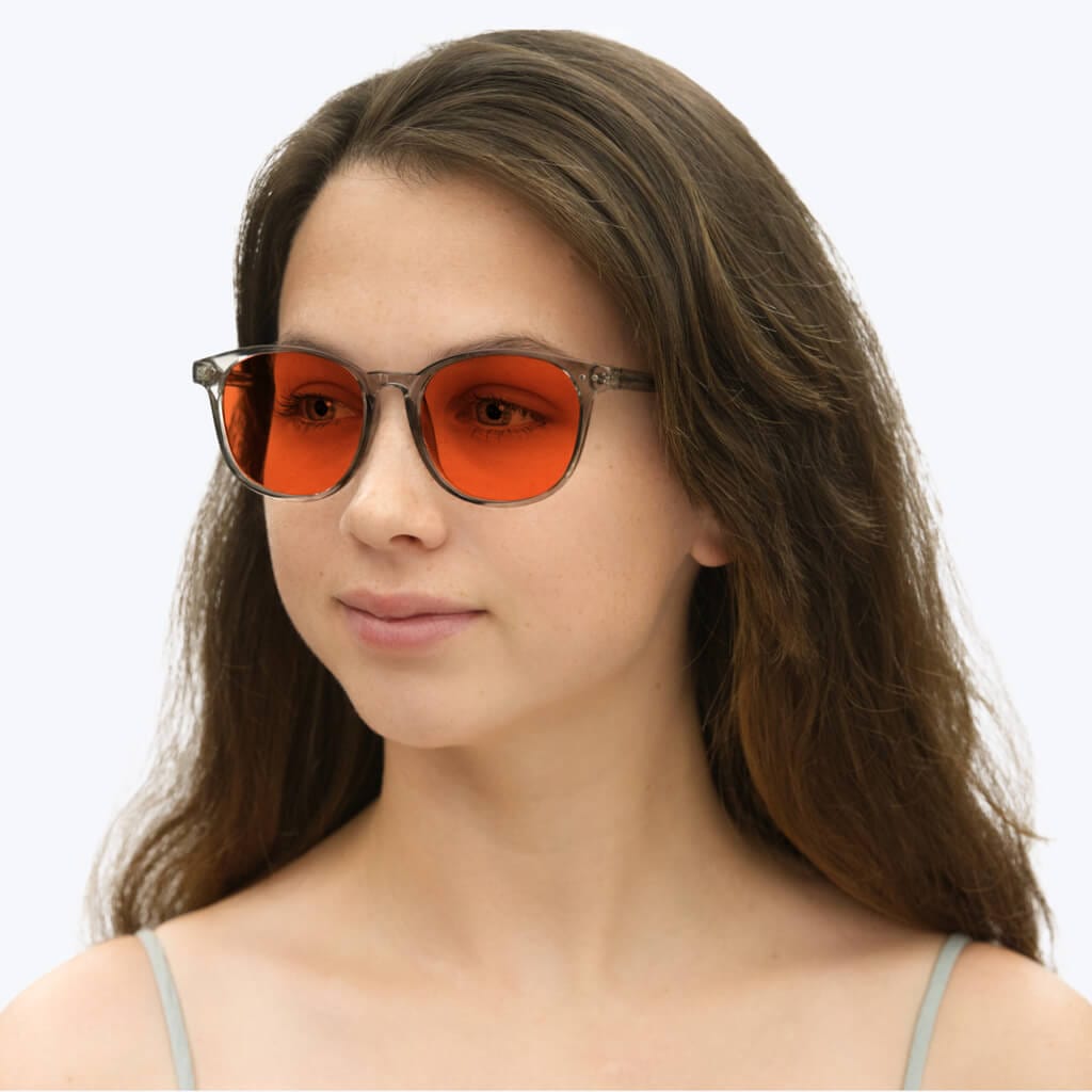 NightFall Billie Blue Blocking Glasses - Pearl Grey
