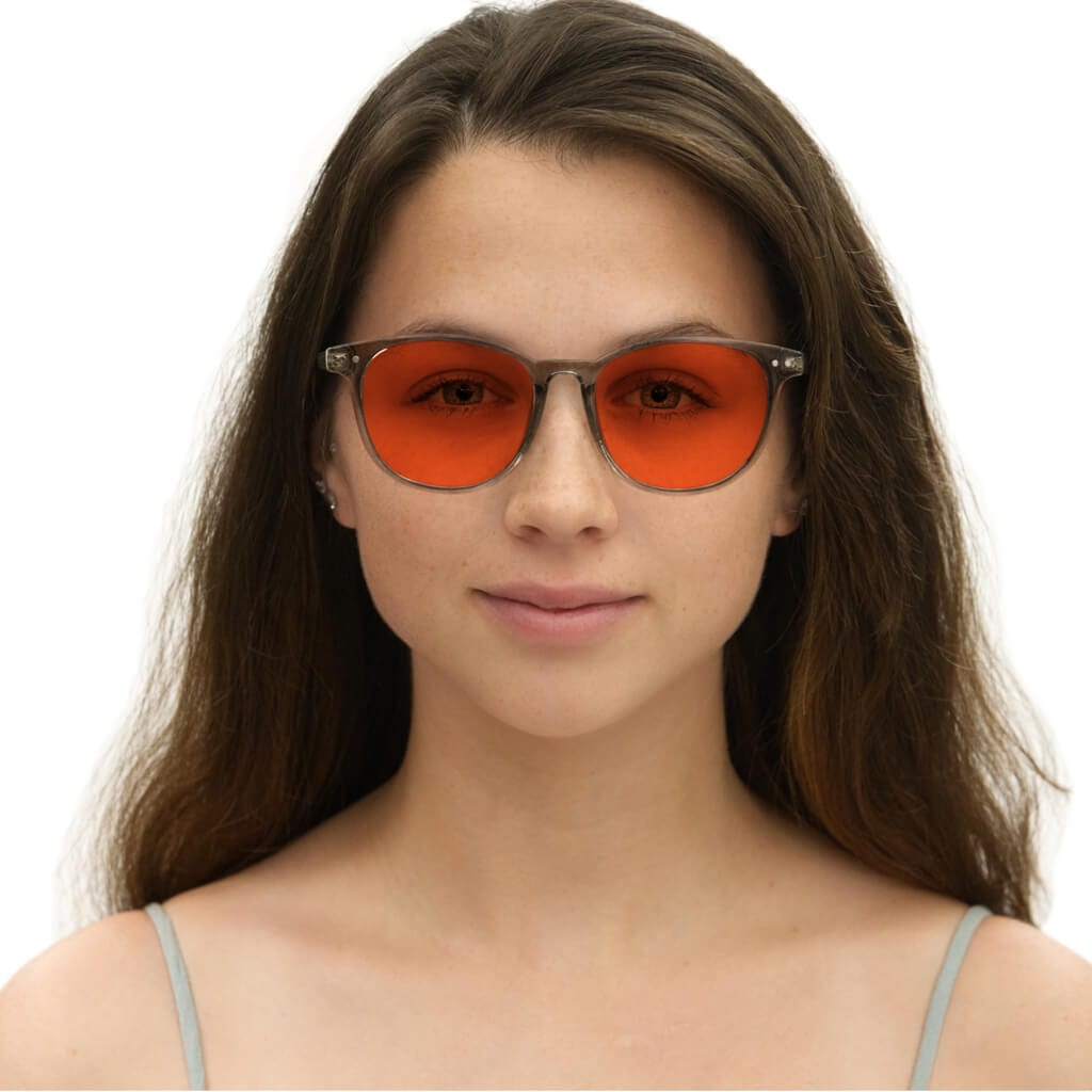 NightFall Billie Blue Blocking Glasses - Pearl Grey