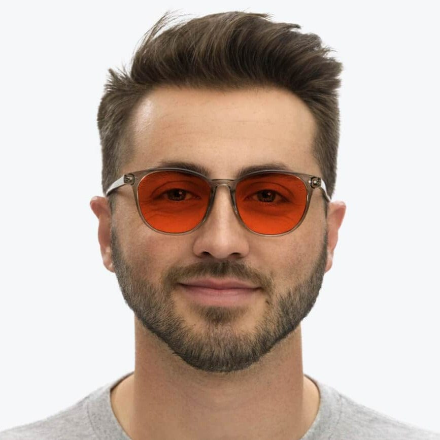 NightFall Billie Blue Blocking Glasses - Pearl Grey