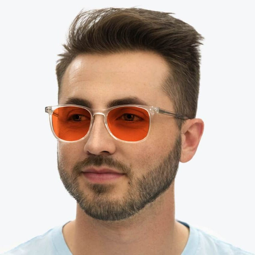 Nightfall Taylor Blue Blocking Glasses - Crystal