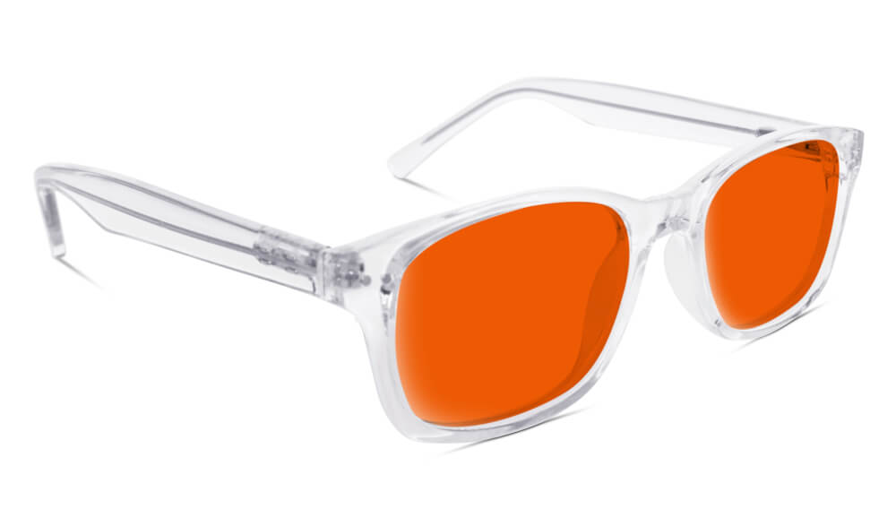 NightFall Lucent Blue Blocking Glasses - Crystal
