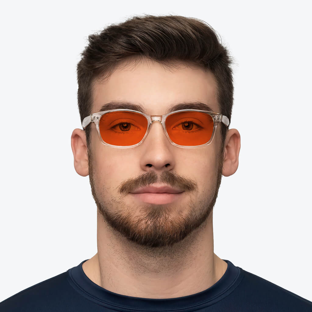 NightFall Lucent Blue Blocking Glasses - Crystal