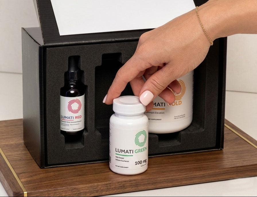 The Longevity Collection: Lumati Green, Gold, and Red