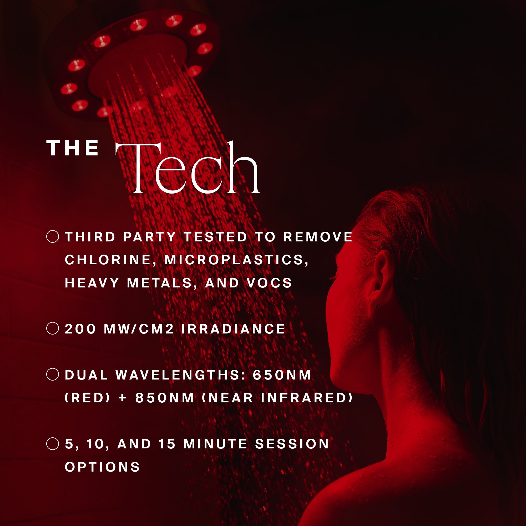 Red Light Showerhead Filter