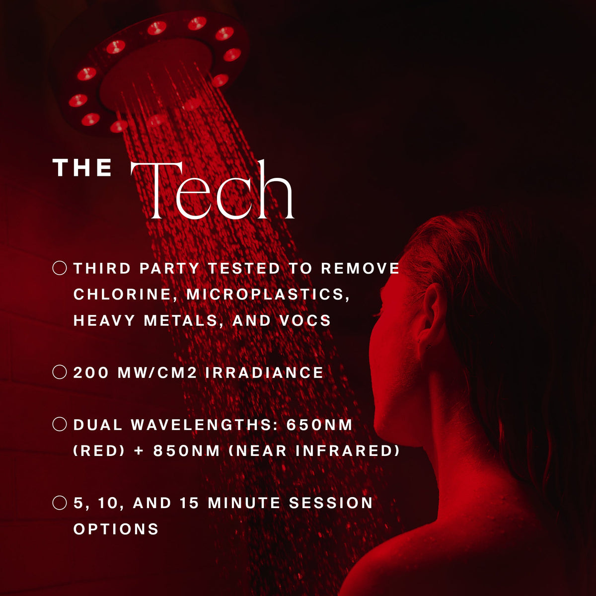 Red Light Showerhead Filter