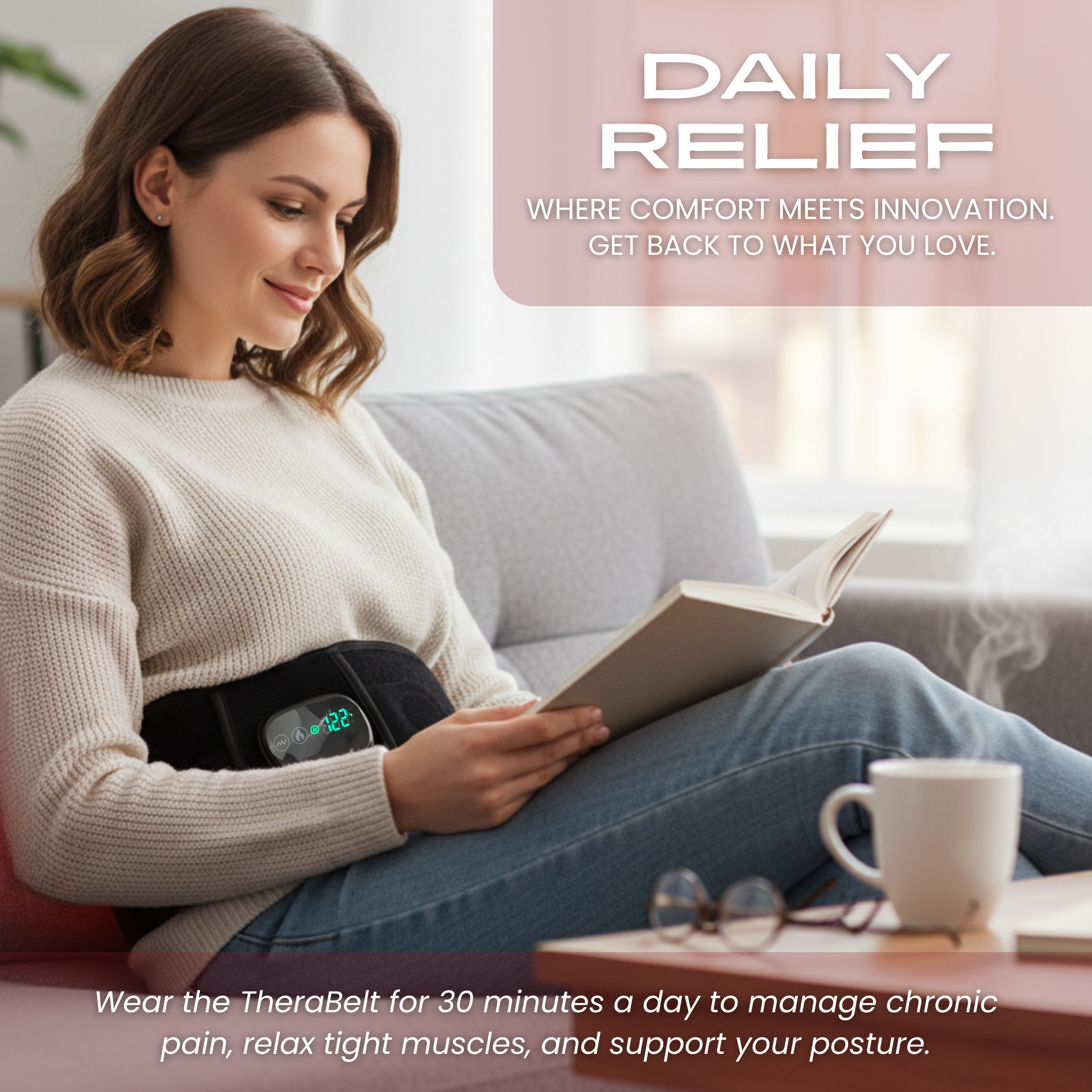 TheraBelt Red Light Therapy Recovery Belt
