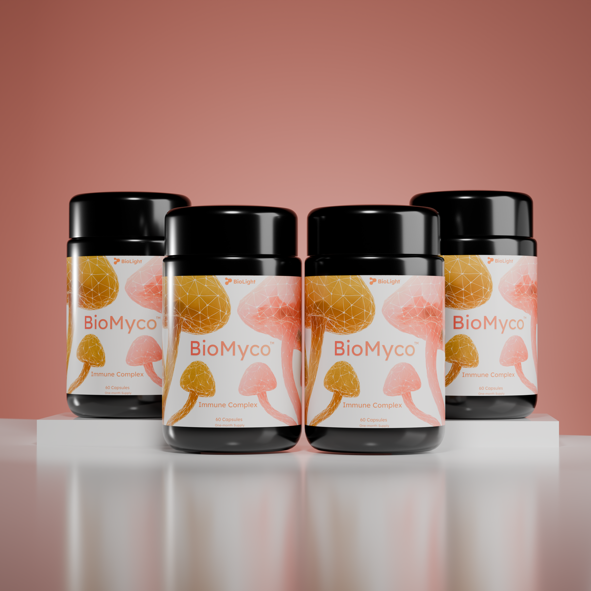 BioMyco Immune Complex with Chaga, Maitake, Reishi, Shiitake & Turkey Tail