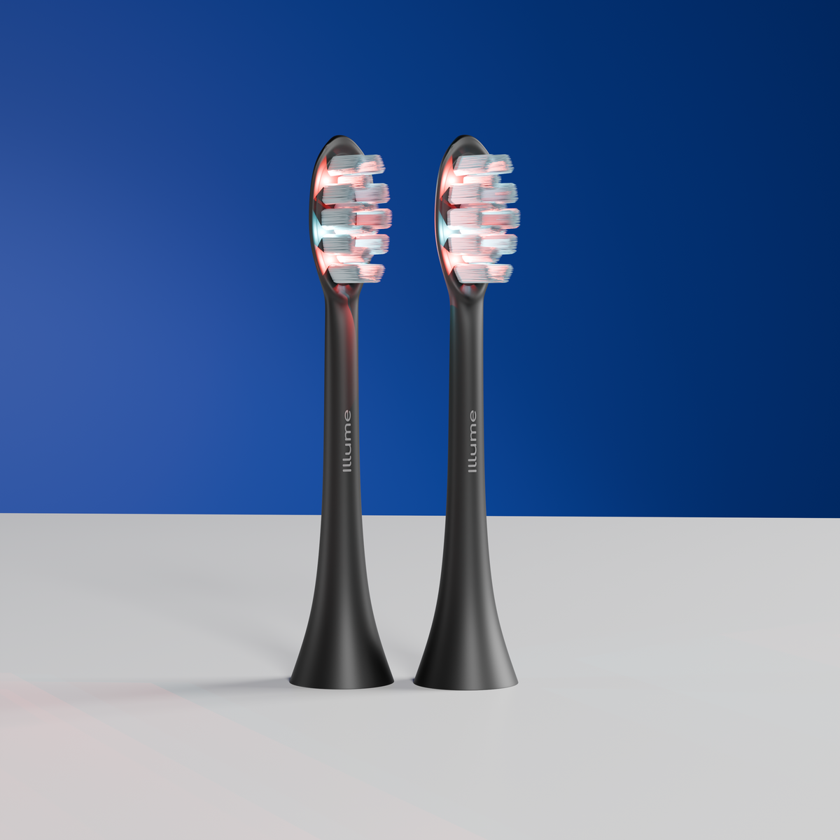 Illume Sonic Toothbrush Replacement Heads with 6 LEDs - Compatible with Illume Brush