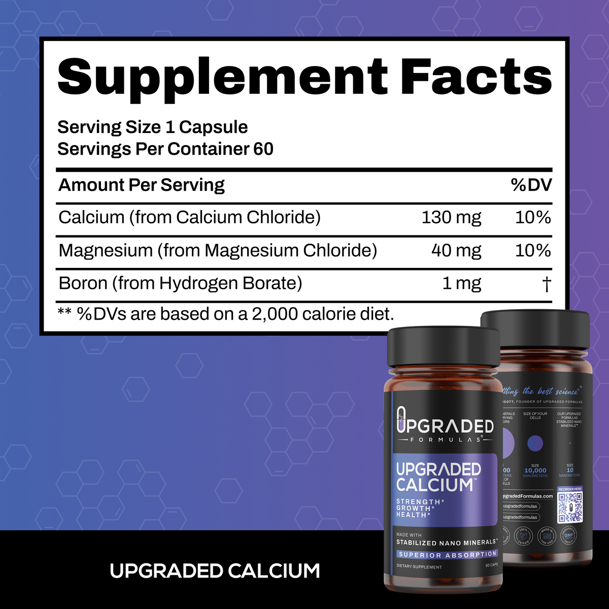 Upgraded Calcium 60 ct Capsules