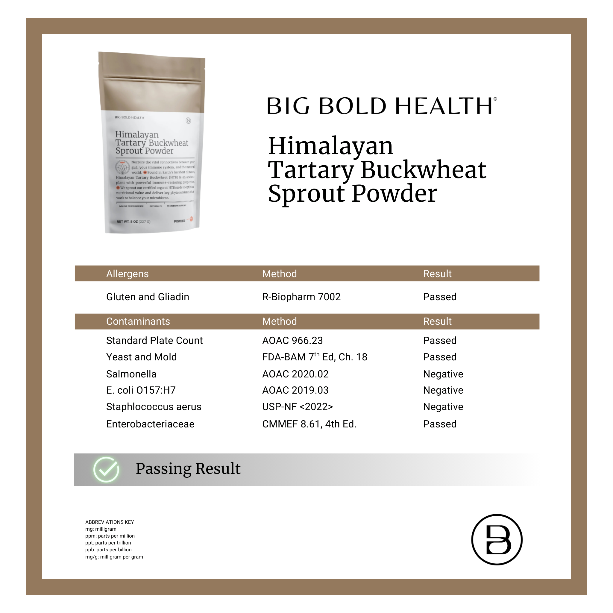 Himalayan Tartary Buckwheat Sprout Powder