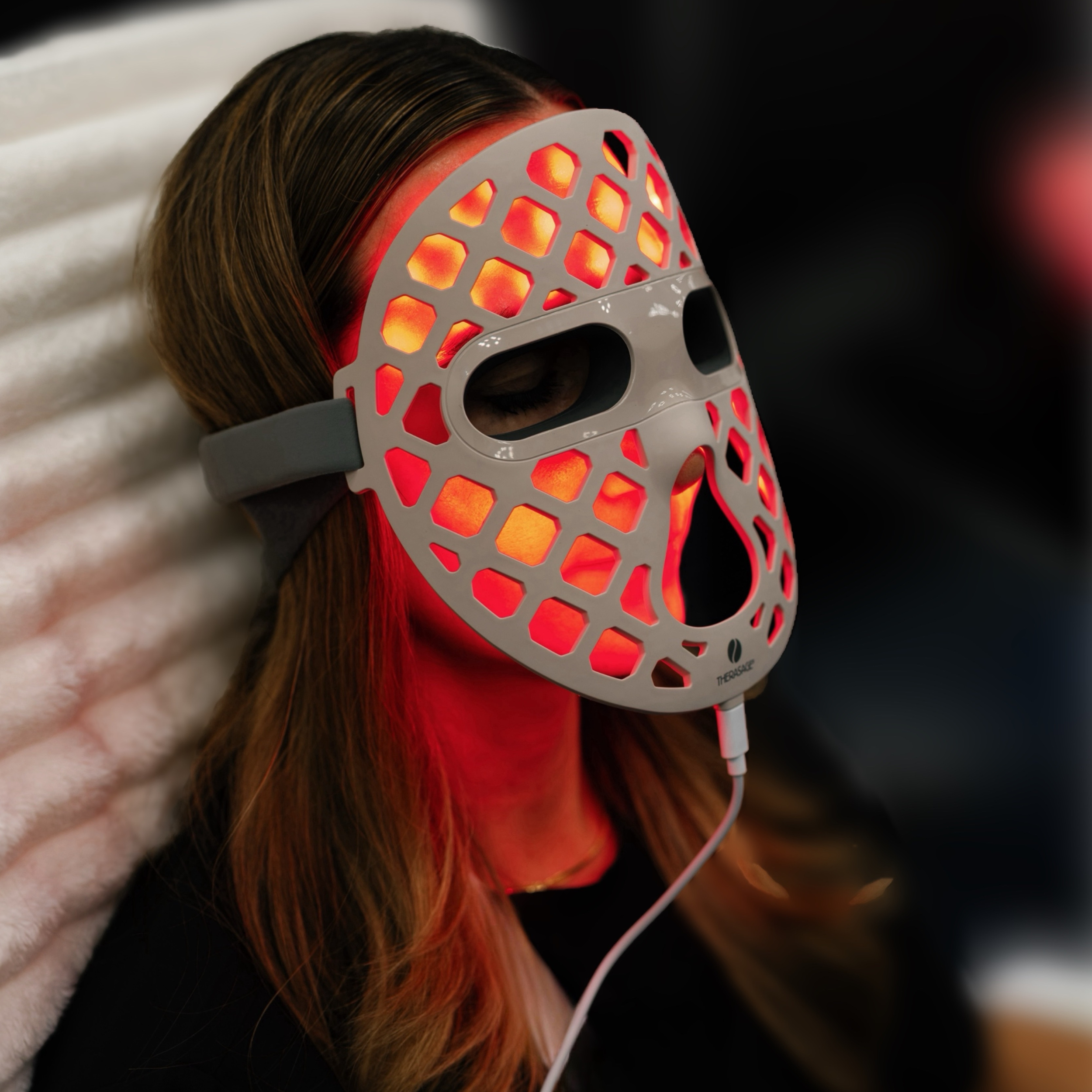 TheraGlow Mask2Go+™ LED Light Therapy Face Mask