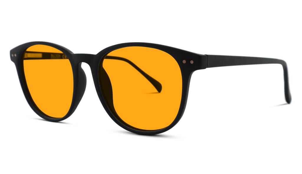 SunDown Billie Blue Blocking Glasses - Black
