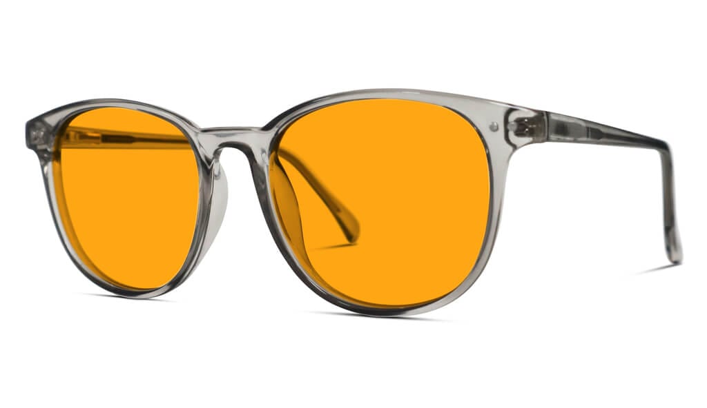 SunDown Billie Blue Blocking Glasses-Pearl Grey
