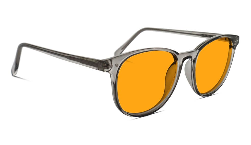 SunDown Billie Blue Blocking Glasses-Pearl Grey