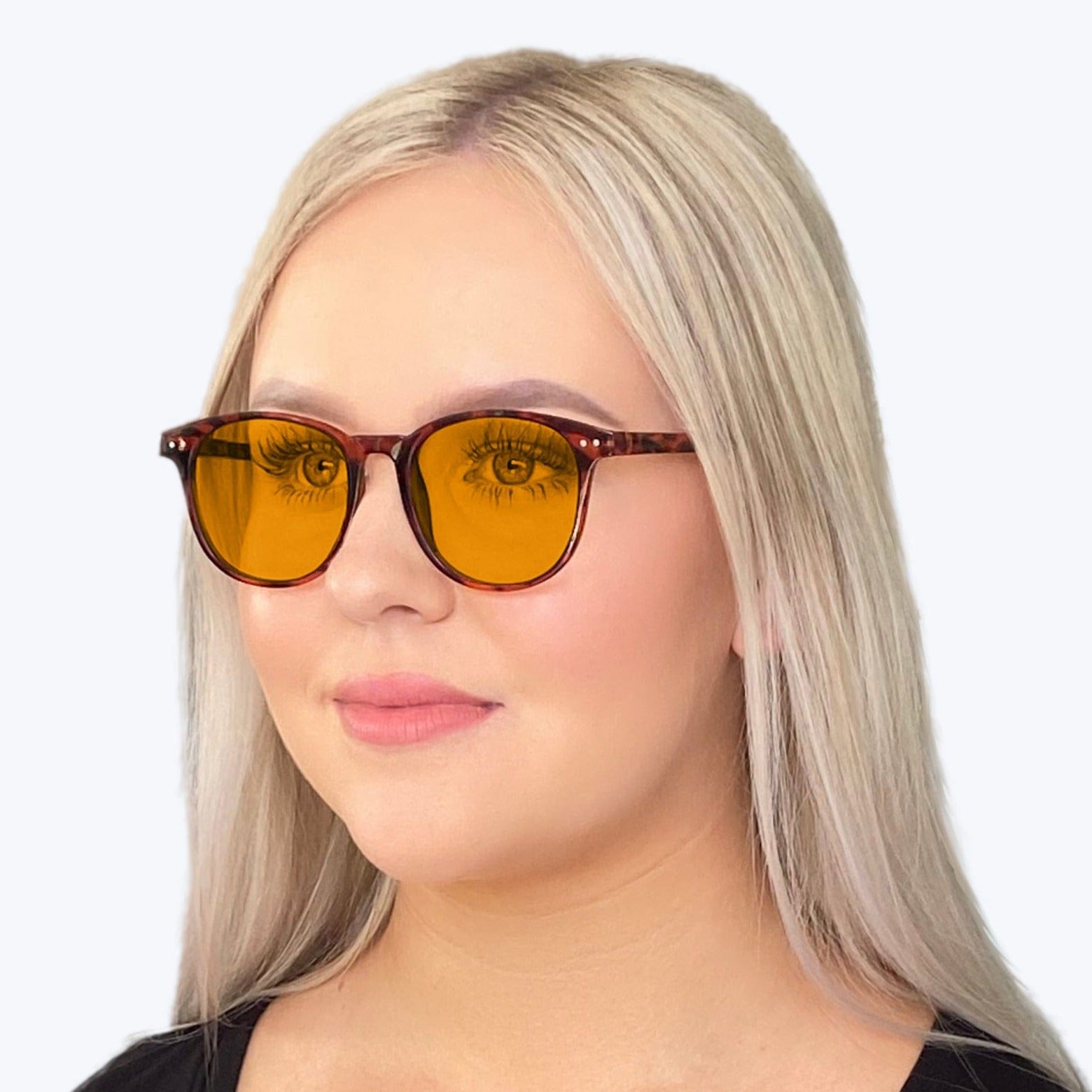 SunDown Billie Blue Blocking Glasses - Tortoise