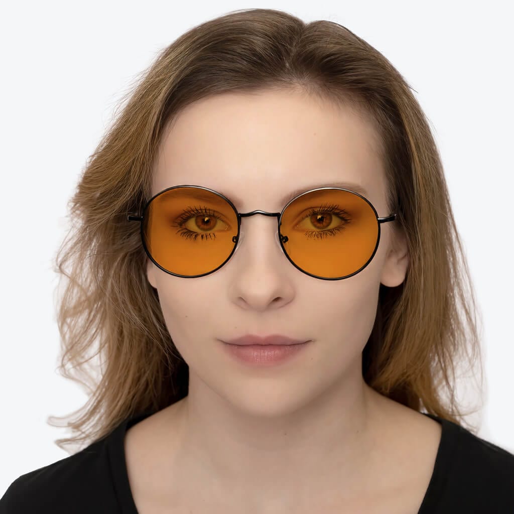 SunDown Elton Blue Blocking Glasses - Black
