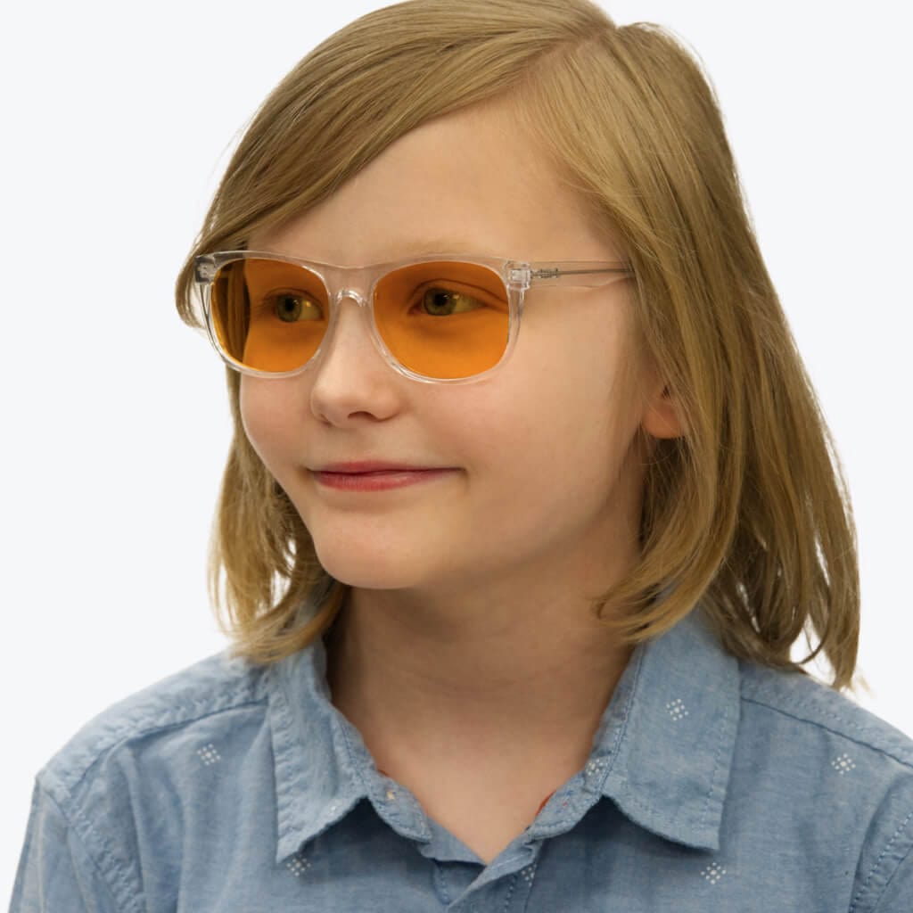 SunDown Kids Blue Blocking Glasses - Crystal