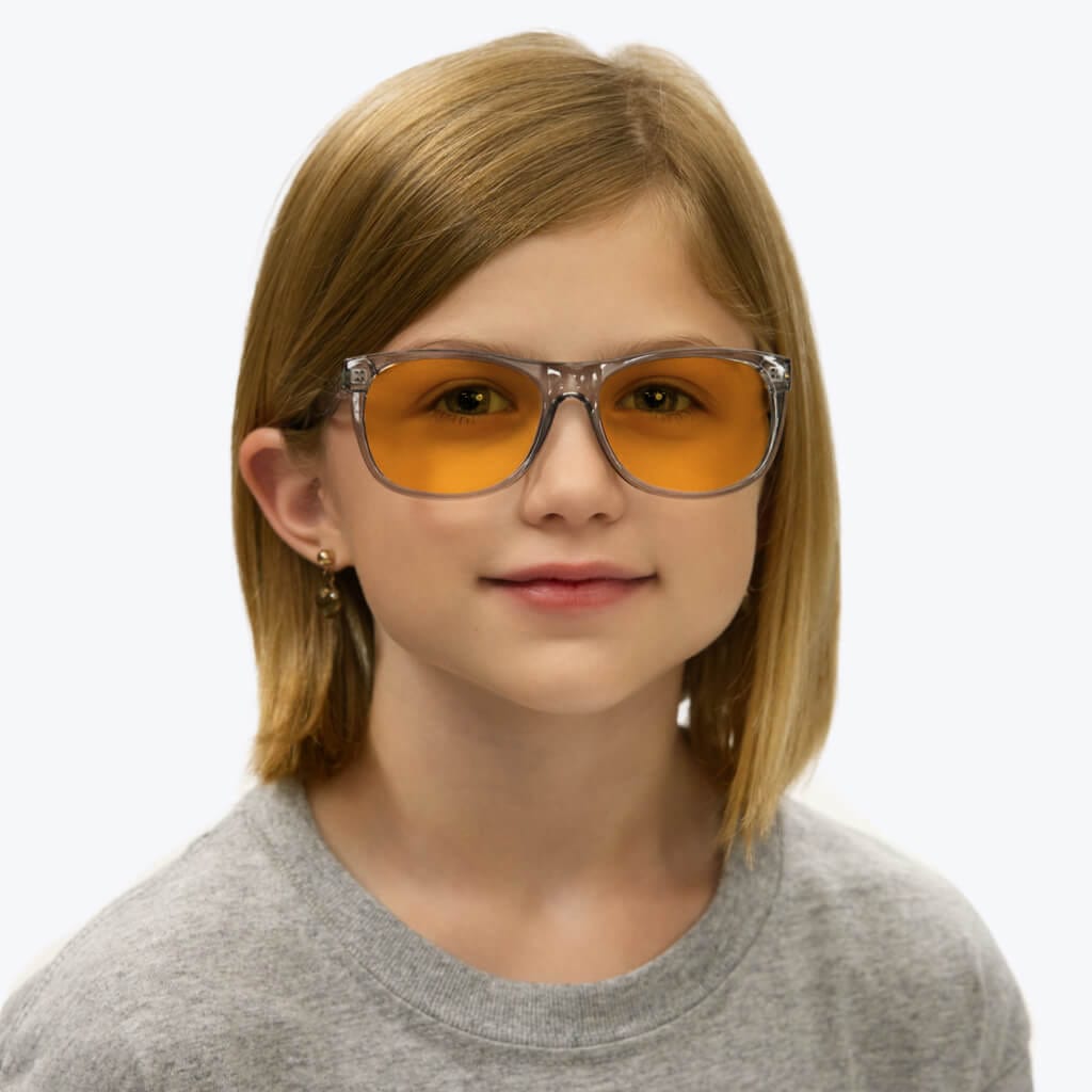 SunDown Kids Blue Blocking Glasses - Pearl Grey