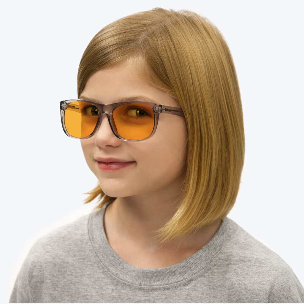 SunDown Kids Blue Blocking Glasses - Pearl Grey