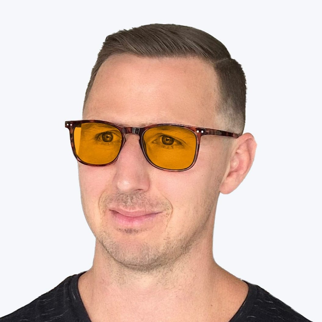 SunDown Taylor Blue Blocking Glasses - Tortoise