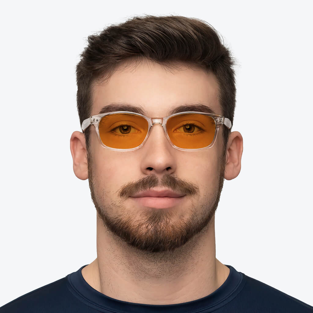 SunDown Lucent Blue Blocking Glasses - Crystal