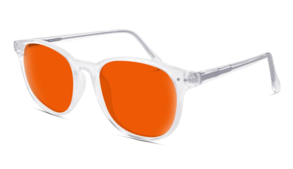 NightFall Billie Blue Blocking Glasses - Crystal