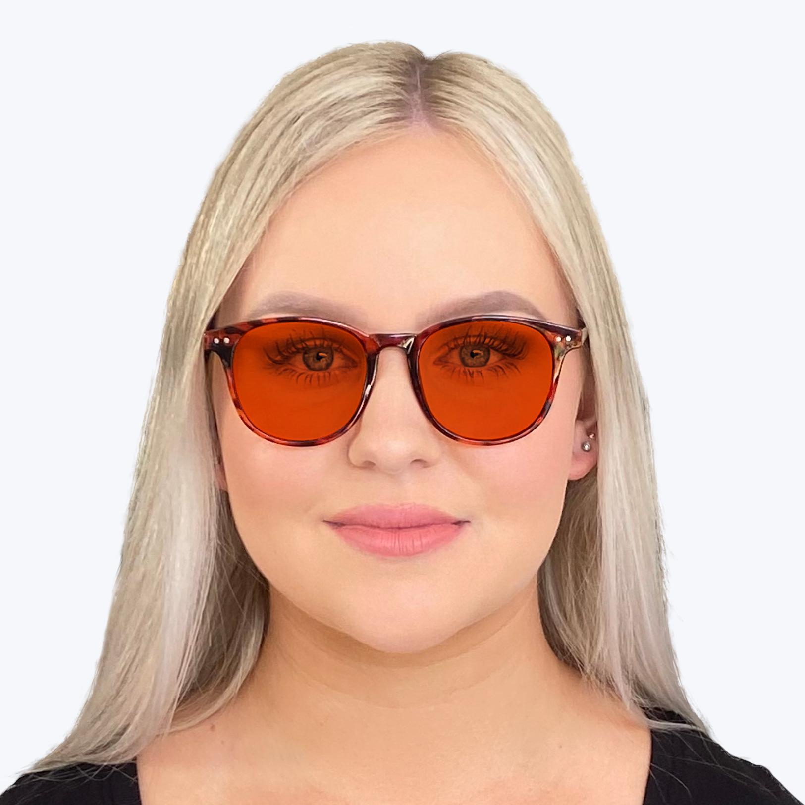 NightFall Billie Blue Blocking Glasses - Tortoise