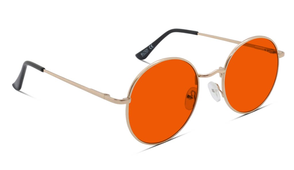 NightFall Elton Blue Blocking Glasses - Gold
