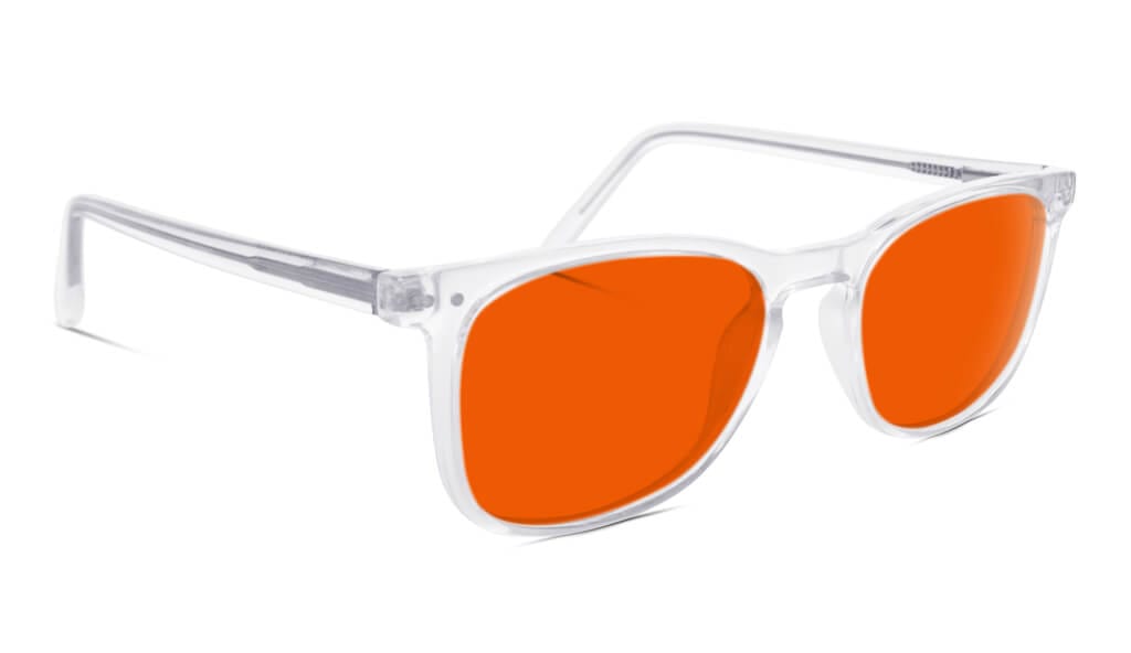 Nightfall Taylor Blue Blocking Glasses - Crystal