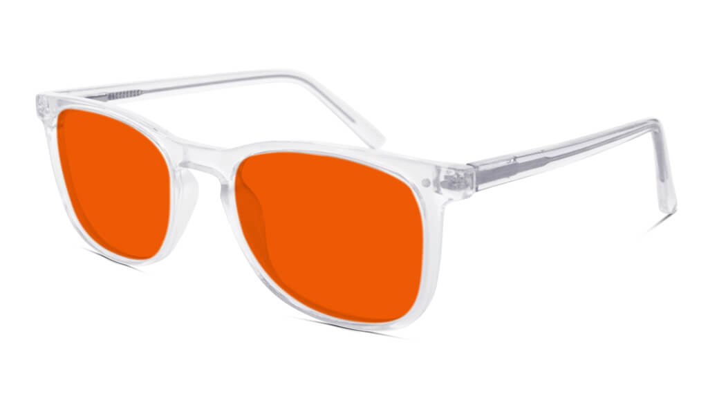 Nightfall Taylor Blue Blocking Glasses - Crystal