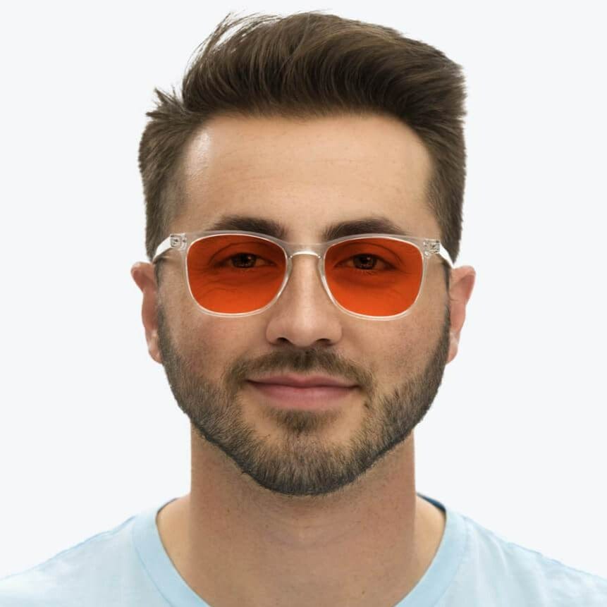 Nightfall Taylor Blue Blocking Glasses - Crystal