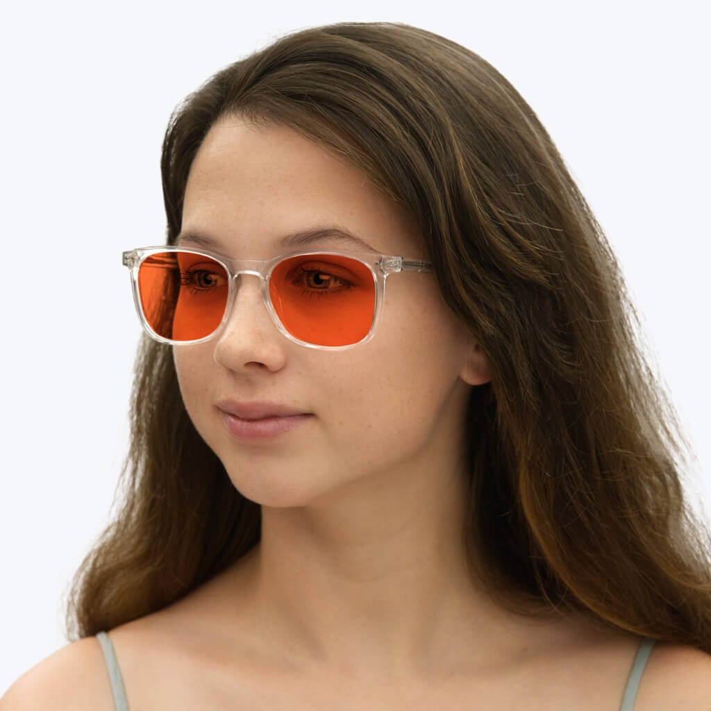 Nightfall Taylor Blue Blocking Glasses - Crystal