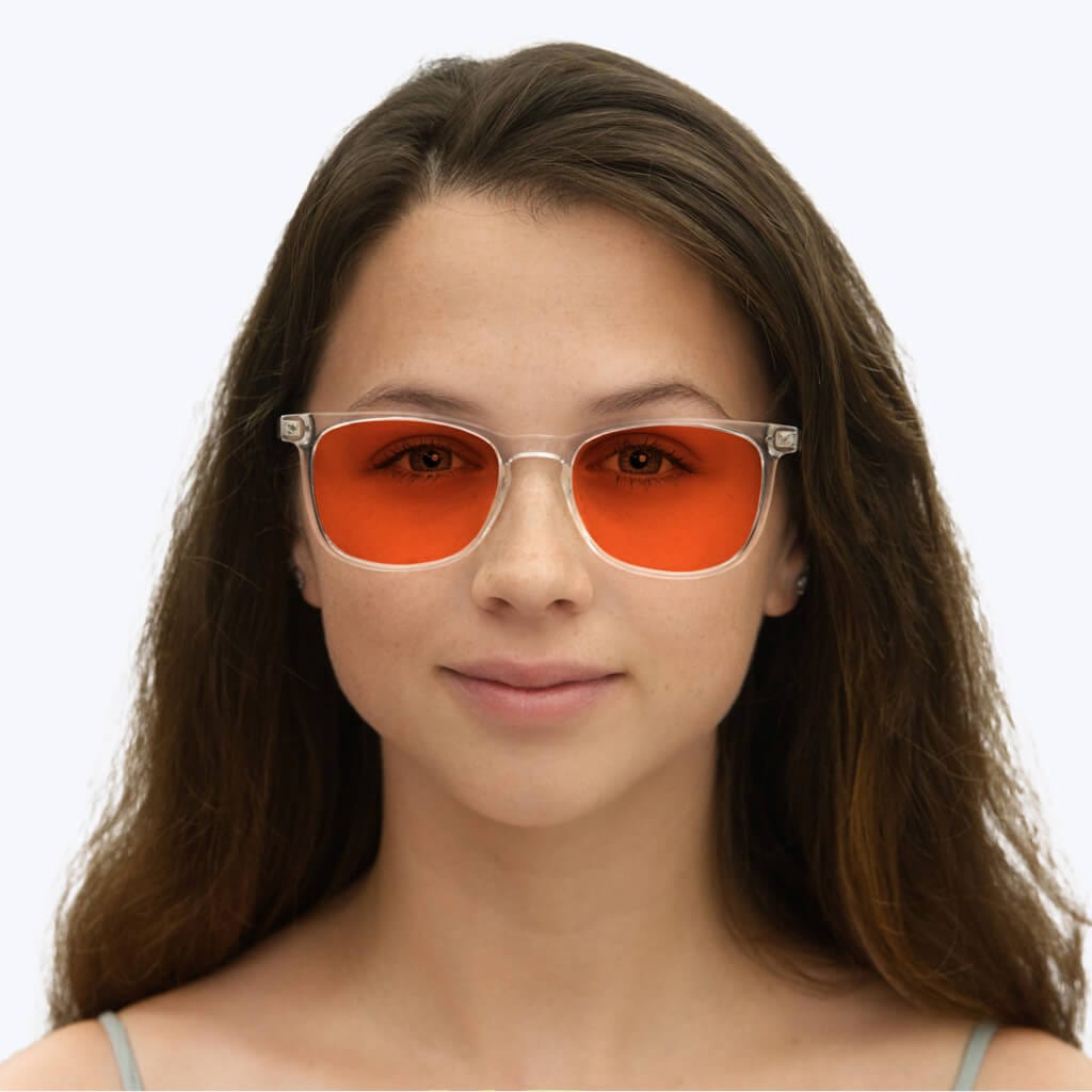 Nightfall Taylor Blue Blocking Glasses - Crystal