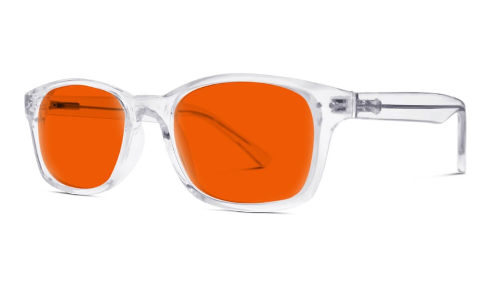 NightFall Lucent Blue Blocking Glasses - Crystal