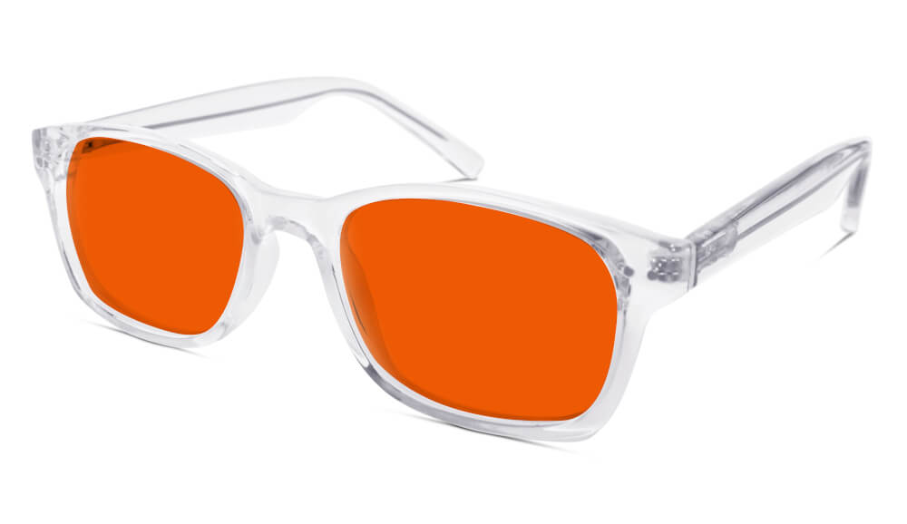 NightFall Lucent Blue Blocking Glasses - Crystal