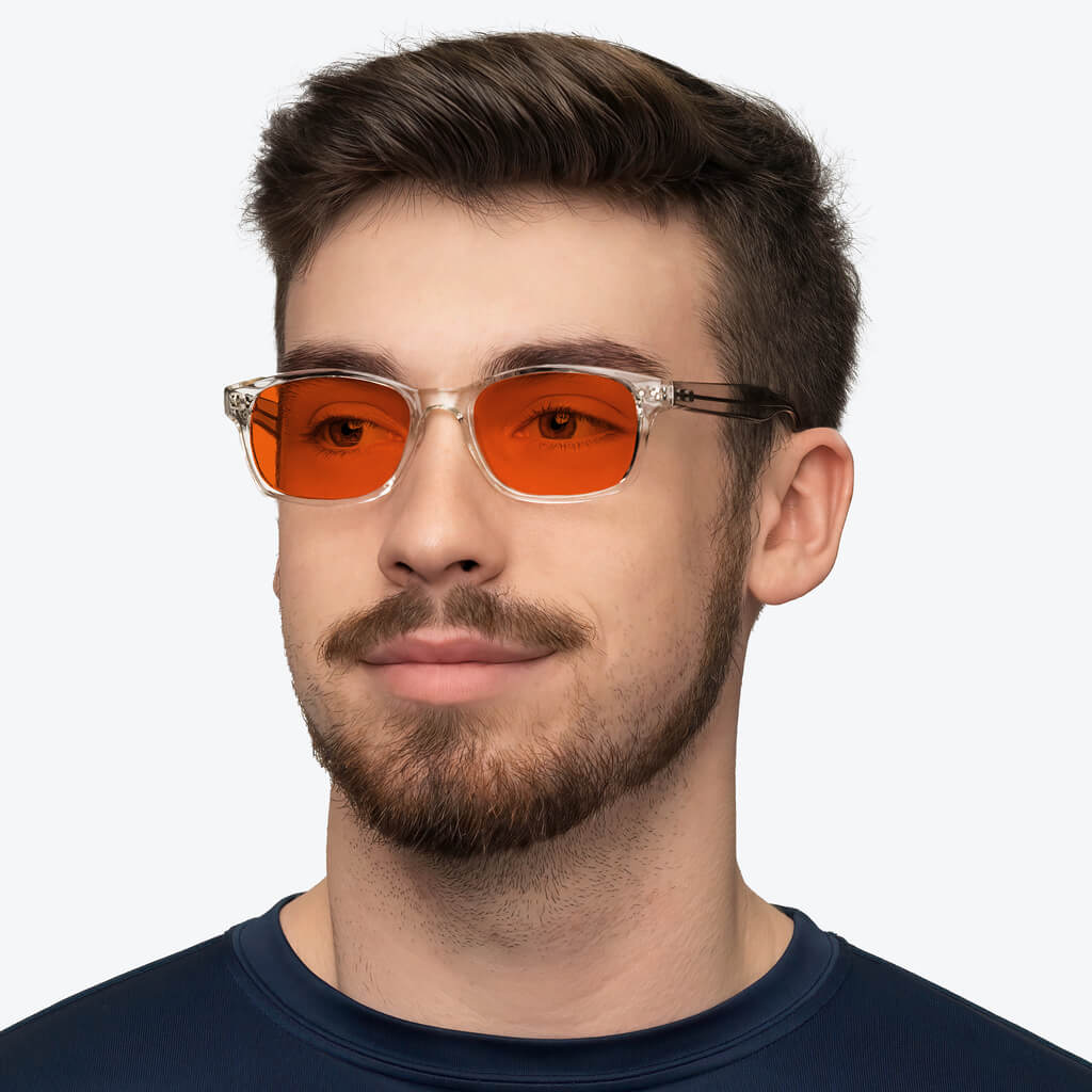 NightFall Lucent Blue Blocking Glasses - Crystal