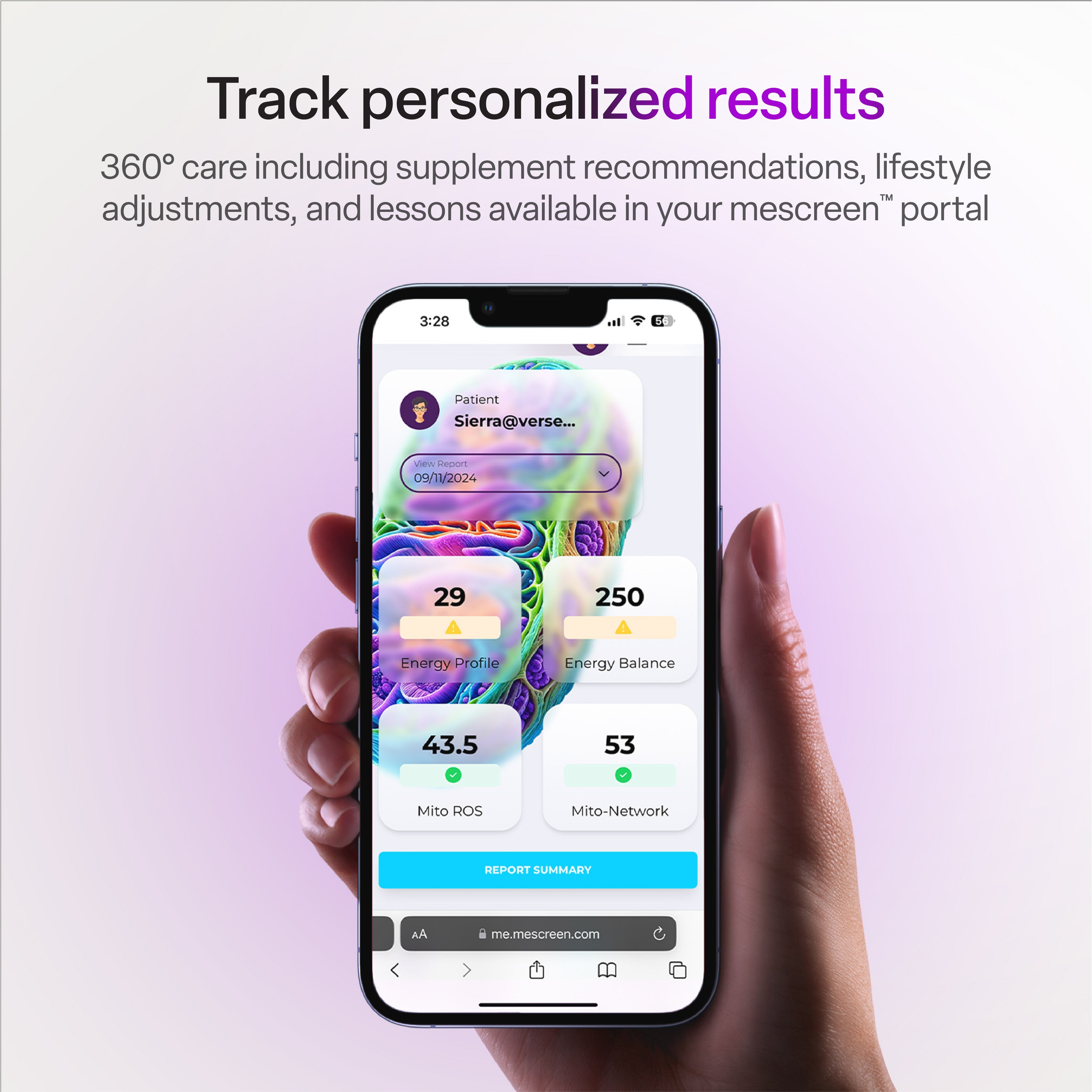 mescreen™ Mitochondrial Function Test + Healthcare Provider Consult