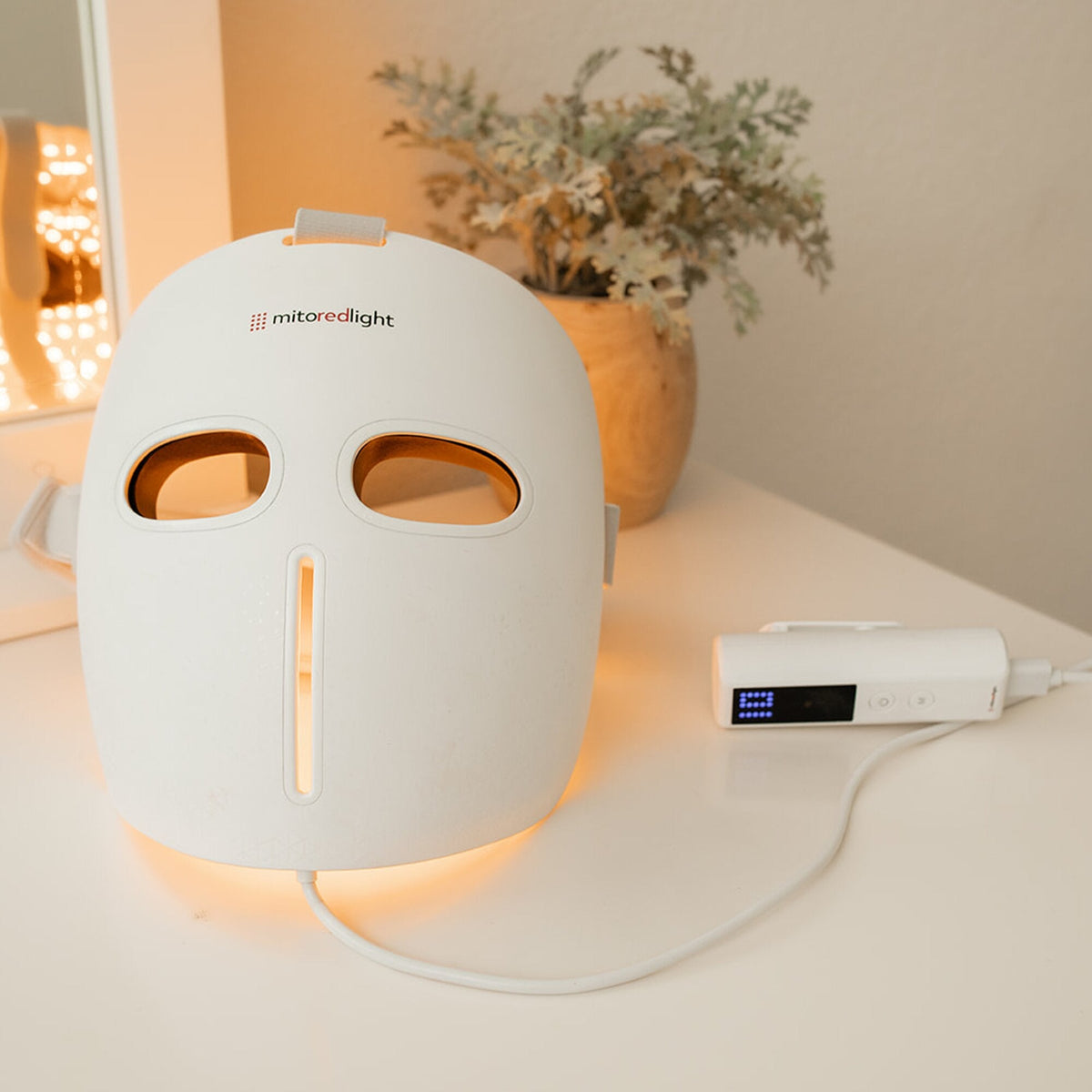 MitoGLOW™ LED Red Light Therapy Face Mask - FDA Cleared, 1,064 LEDs, 4 Wavelengths