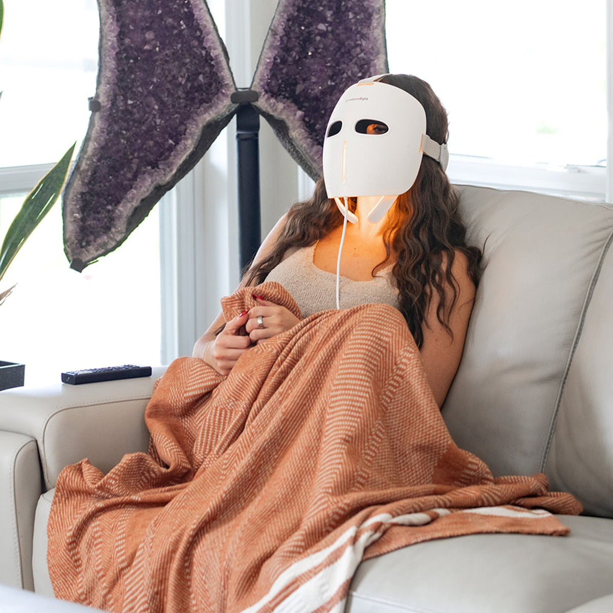 MitoGLOW™ LED Red Light Therapy Face Mask - FDA Cleared, 1,064 LEDs, 4 Wavelengths